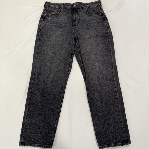 Women’s American Eagle Black Jeans Strigid Size 12 - Picture 1 of 9